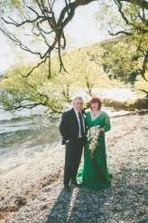 green wedding dress paper cranes nz wedding (26)