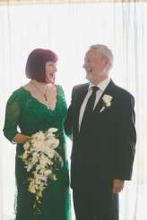 green wedding dress paper cranes nz wedding (4)