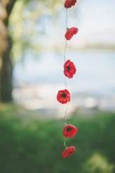 green wedding dress paper cranes nz wedding (7)