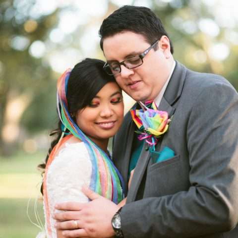 Lively rainbow wedding in Texas (24)