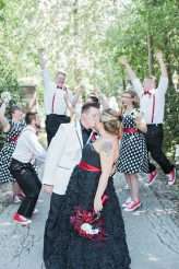 Red & Black Rockabilly Wedding (10)