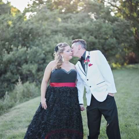 Red & Black Rockabilly Wedding (32)
