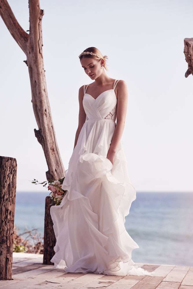 Beach Wedding Dress with Low Back