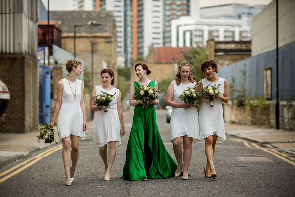 Green Dress Wedding at Trinity Buoy Wharf - Matt Parry Photography (24)
