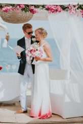Chilled Beach Wedding Inspired by Bougenvillia (40)