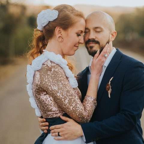 Eclectic, Sparkly Wedding with Rustic Touches (34)