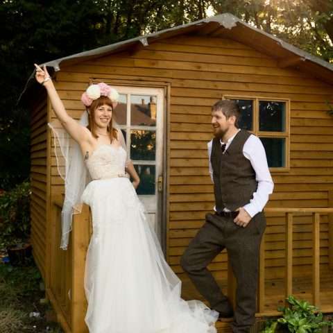 DIY Wedding in their Own Back Garden (19)
