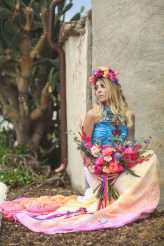 Dia De Los Muertos Inspired Painted Wedding Dresss_ChristinaSanchez_Rock n Roll Bride (19)