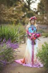 Dia De Los Muertos Inspired Painted Wedding Dresss_ChristinaSanchez_Rock n Roll Bride (20)