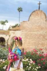 Dia De Los Muertos Inspired Painted Wedding Dresss_ChristinaSanchez_Rock n Roll Bride (3)