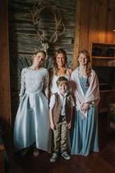 Cool Tattooed B&G Wedding at FForest wearing headpiece(s) from Curious Fair