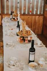 Cool Tattooed B&G Wedding at FForest wearing headpiece(s) from Curious Fair