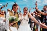 Bohemian Medieval Wedding with Archery & Snail Racing (12)