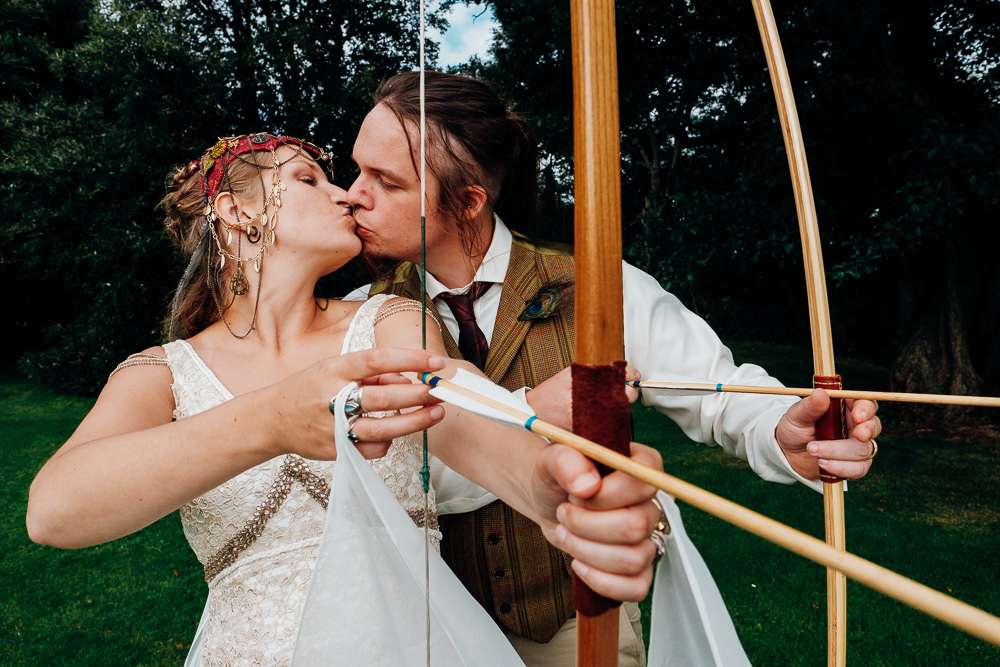 Bohemian Medieval Wedding with Archery & Snail Racing (21)