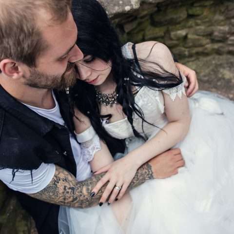 Metal & Pagan Handfasting Wedding in Wales (32)