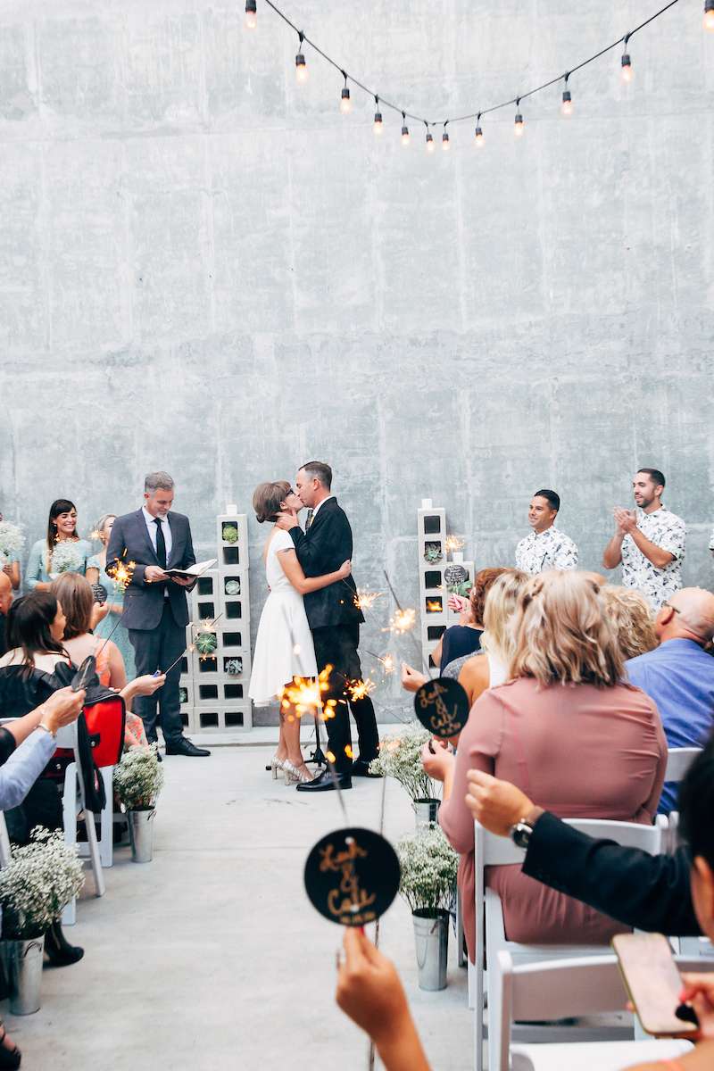 Modern Industrial Wedding on Long Beach (29)