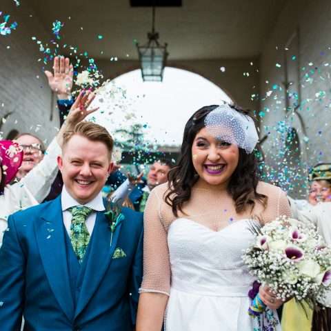 DIY Wedding with Peacock Colours (25)