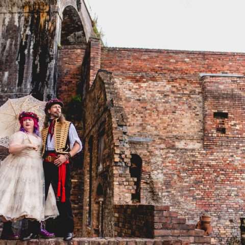 Vintage Circus Inspired Costume & Reenactment Wedding (35)