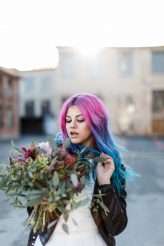 Colourful Bridal Shoot Inspired by Rock n Roll Bride (8)