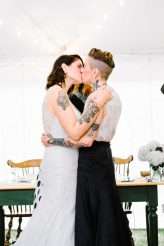 Rainy Rustic Wedding at Home with a Real Rainbow (27)