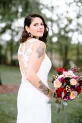 Rainy Rustic Wedding at Home with a Real Rainbow (33)