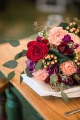 Rainy Rustic Wedding at Home with a Real Rainbow (50)