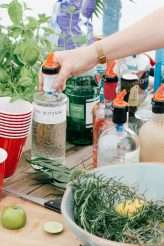 Vintage Hawaiian Weekend Extravaganza with a Custom Made Blue Wedding Dress! (24)