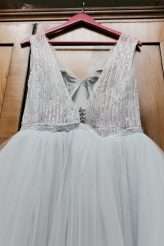 Vintage Hawaiian Weekend Extravaganza with a Custom Made Blue Wedding Dress! (3)