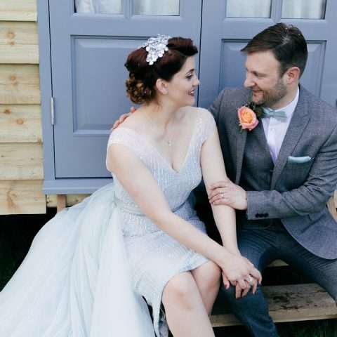 Vintage Hawaiian Weekend Extravaganza with a Custom Made Blue Wedding Dress! (49)