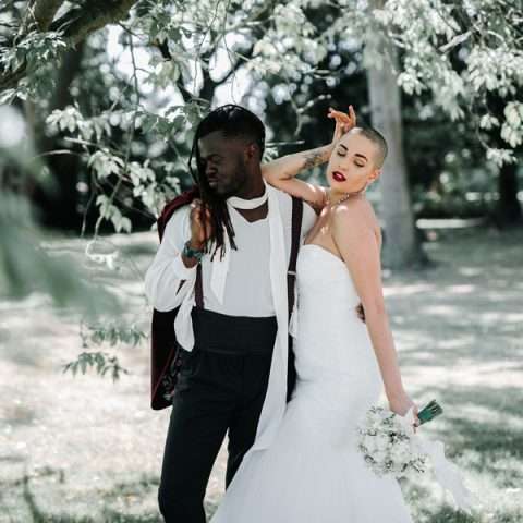A Beautifully Romantic London Wedding with a Bride with a Shaved Head (23)