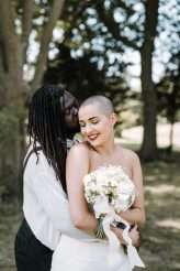 A Beautifully Romantic London Wedding with a Bride with a Shaved Head (68)