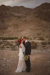 A Las Vegas Wedding with a Roller Skating Bride & A Hotel Room Pizza Party Reception (21)