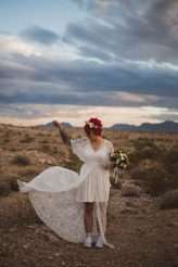 A Las Vegas Wedding with a Roller Skating Bride & A Hotel Room Pizza Party Reception (35)