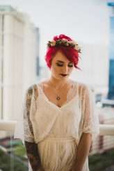 A Las Vegas Wedding with a Roller Skating Bride & A Hotel Room Pizza Party Reception (4)