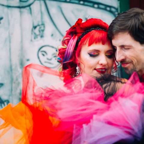 Insanely Colourful & Macabre Fiesta Wedding (18)