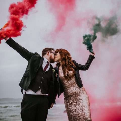 Sparkle & Smoke Bombs A New Year’s Eve Wedding in Northern Ireland (46)