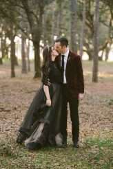 Whimsical & Dark Wedding with a Black Wedding Dress (17)