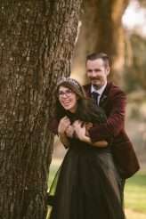 Whimsical & Dark Wedding with a Black Wedding Dress (20)