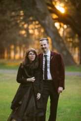 Whimsical & Dark Wedding with a Black Wedding Dress (28)