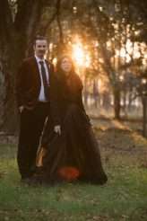 Whimsical & Dark Wedding with a Black Wedding Dress (31)