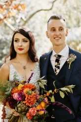 Bohemian Vegan Wedding with a Smoke Bomb Recessional! (20)