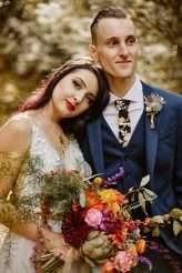 Bohemian Vegan Wedding with a Smoke Bomb Recessional! (33)