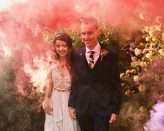 Bohemian Vegan Wedding with a Smoke Bomb Recessional! (42)