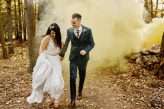 Bohemian Vegan Wedding with a Smoke Bomb Recessional! (47)