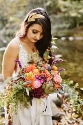 Bohemian Vegan Wedding with a Smoke Bomb Recessional! (52)