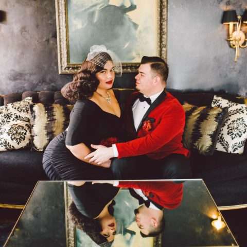 Glamour-Filled Rockabilly Elopement with the Bride in Black (15)