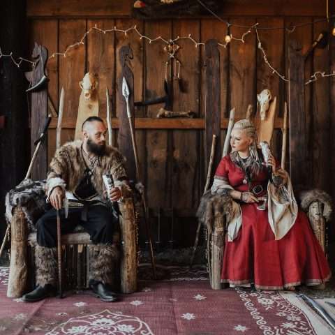 Norse Pagan & Viking game of thrones wedding (26)
