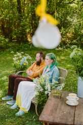 An Alcohol-Free Summer Gathering with Cake… and a DIY Dip-Dyed Wedding Dress! (30)