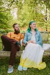 An Alcohol-Free Summer Gathering with Cake… and a DIY Dip-Dyed Wedding Dress! (35)