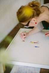 An Alcohol-Free Summer Gathering with Cake… and a DIY Dip-Dyed Wedding Dress! (49)